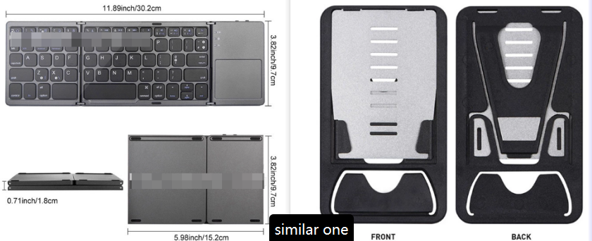 Folding Mini Wireless Bluetooth Keyboard