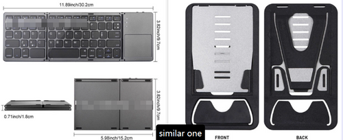 Folding Mini Wireless Bluetooth Keyboard